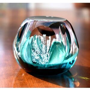 Caithness Jubilee Orchid Miniature Paperweight Limited Edition #1106 Scotland